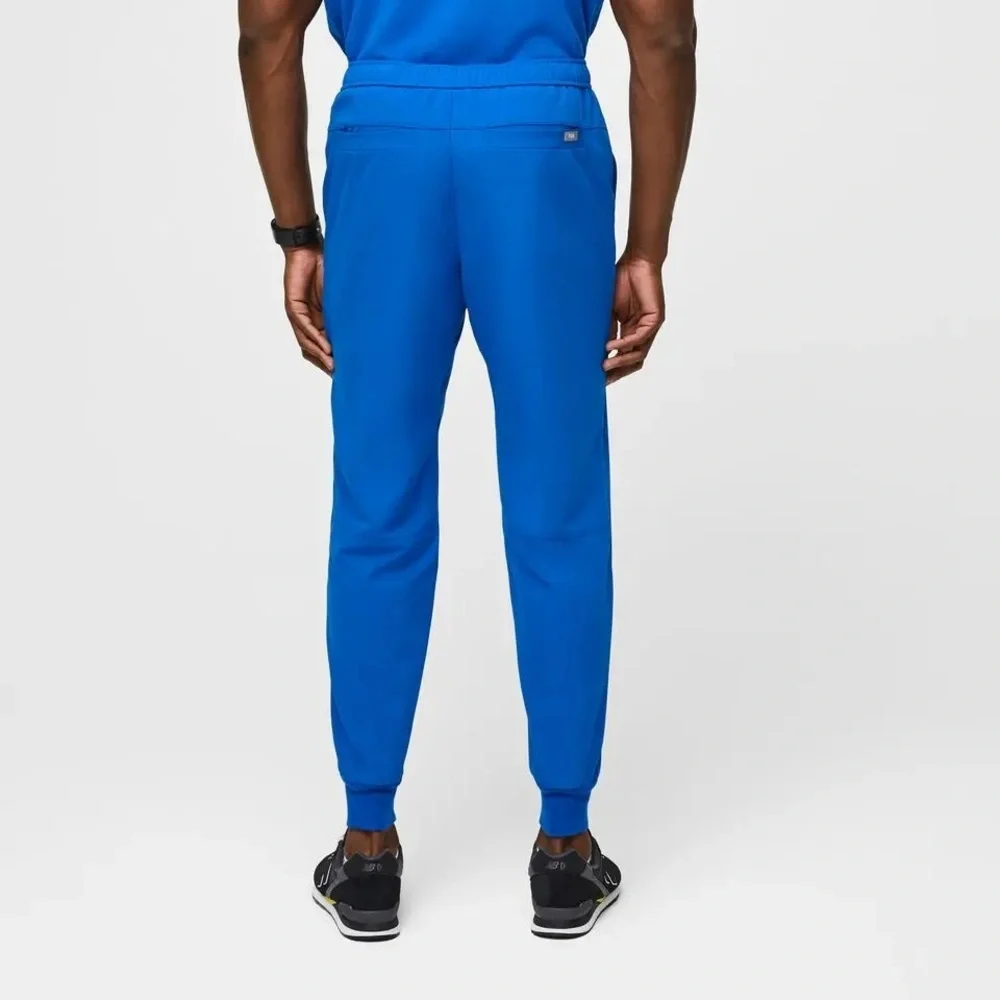 Figs Men’s Tansen Jogger 2.0 Short Scrub Pants Blue Size M NWT